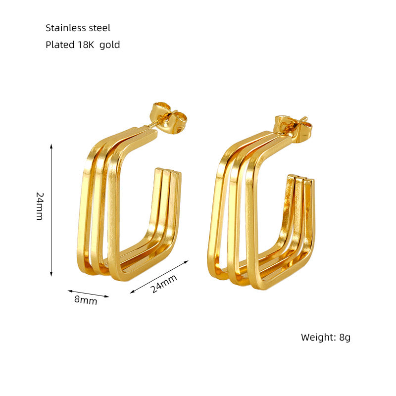 Tri hoops - square