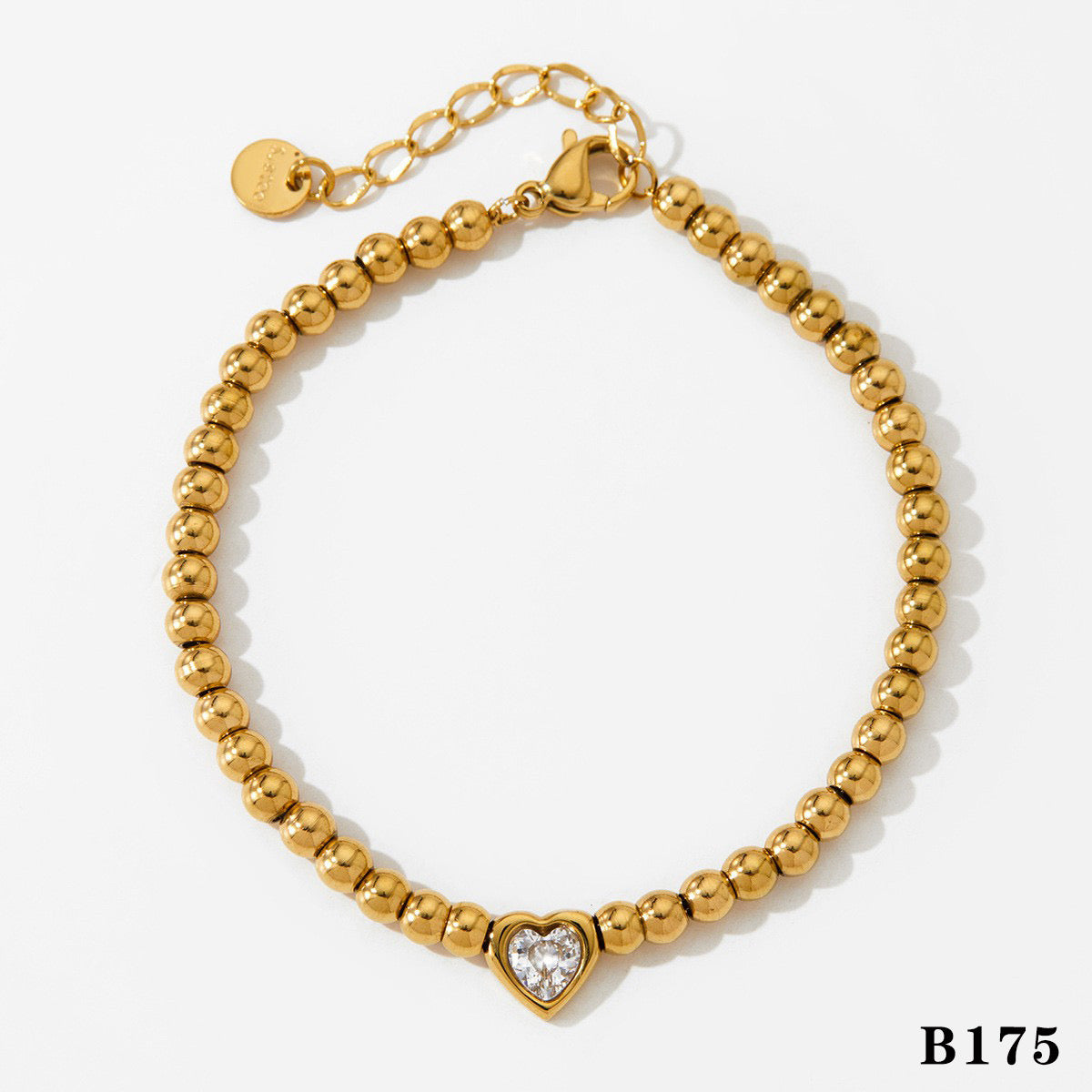 Heart with beads bracelet