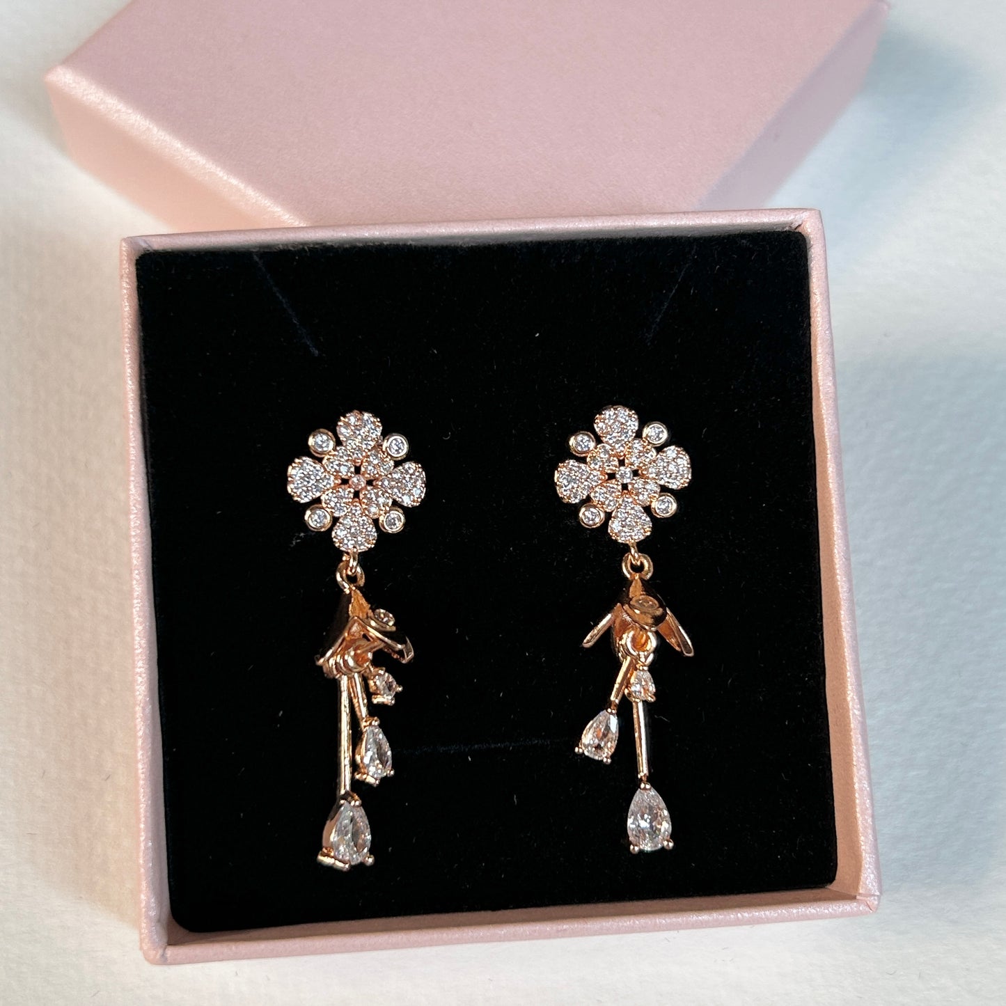 Dazzle drop earrings