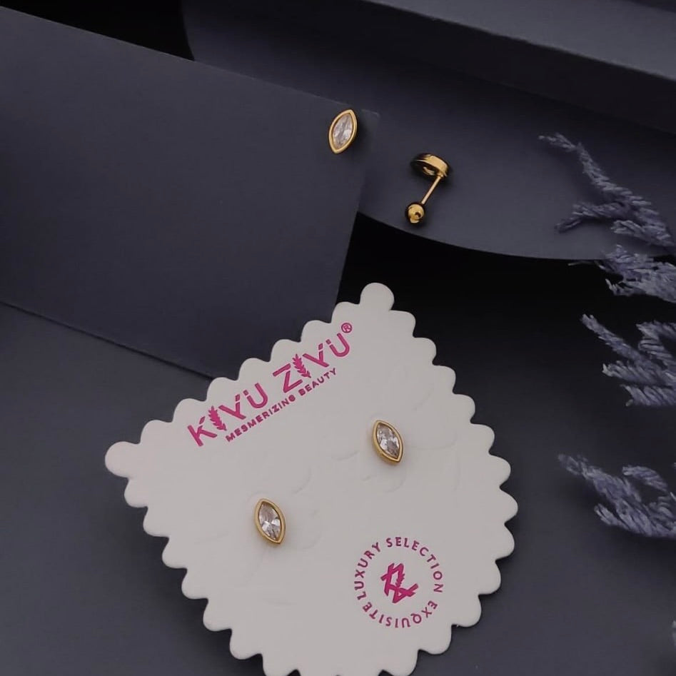 Marquise stone studs