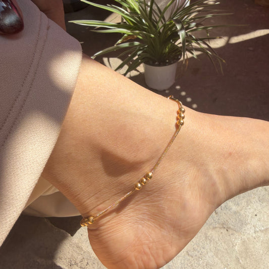 Bead anklet