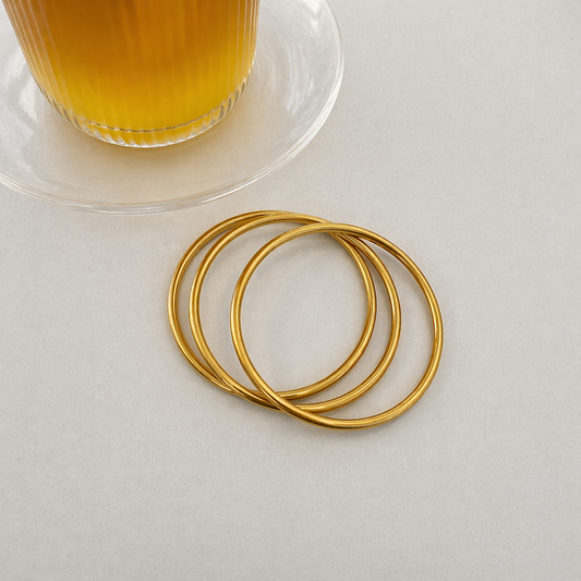 Solid bangles (set of 3)