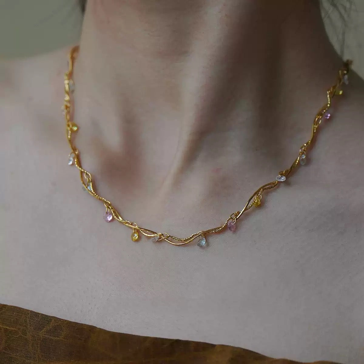 Dreamy multistone necklace