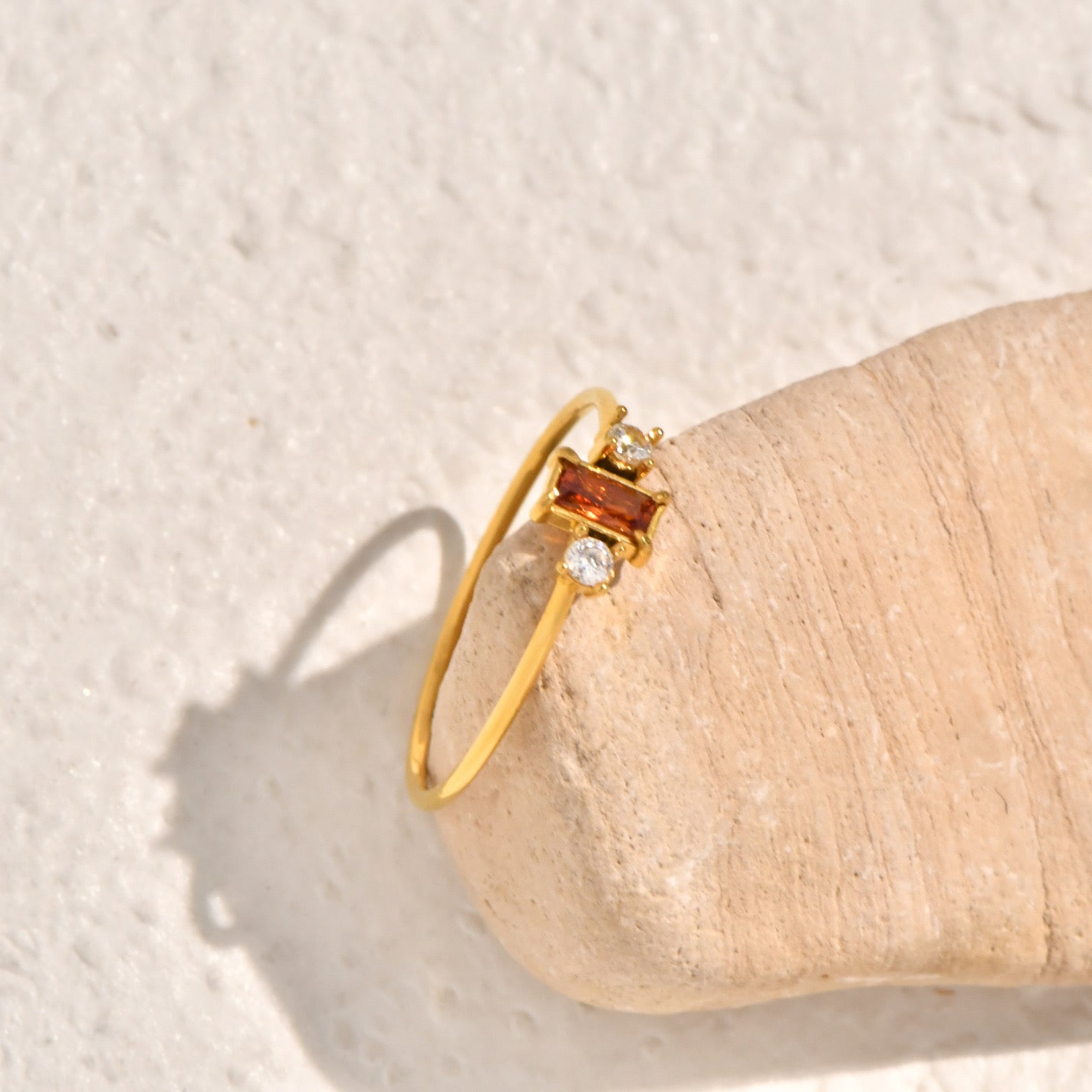 Blush dainty ring