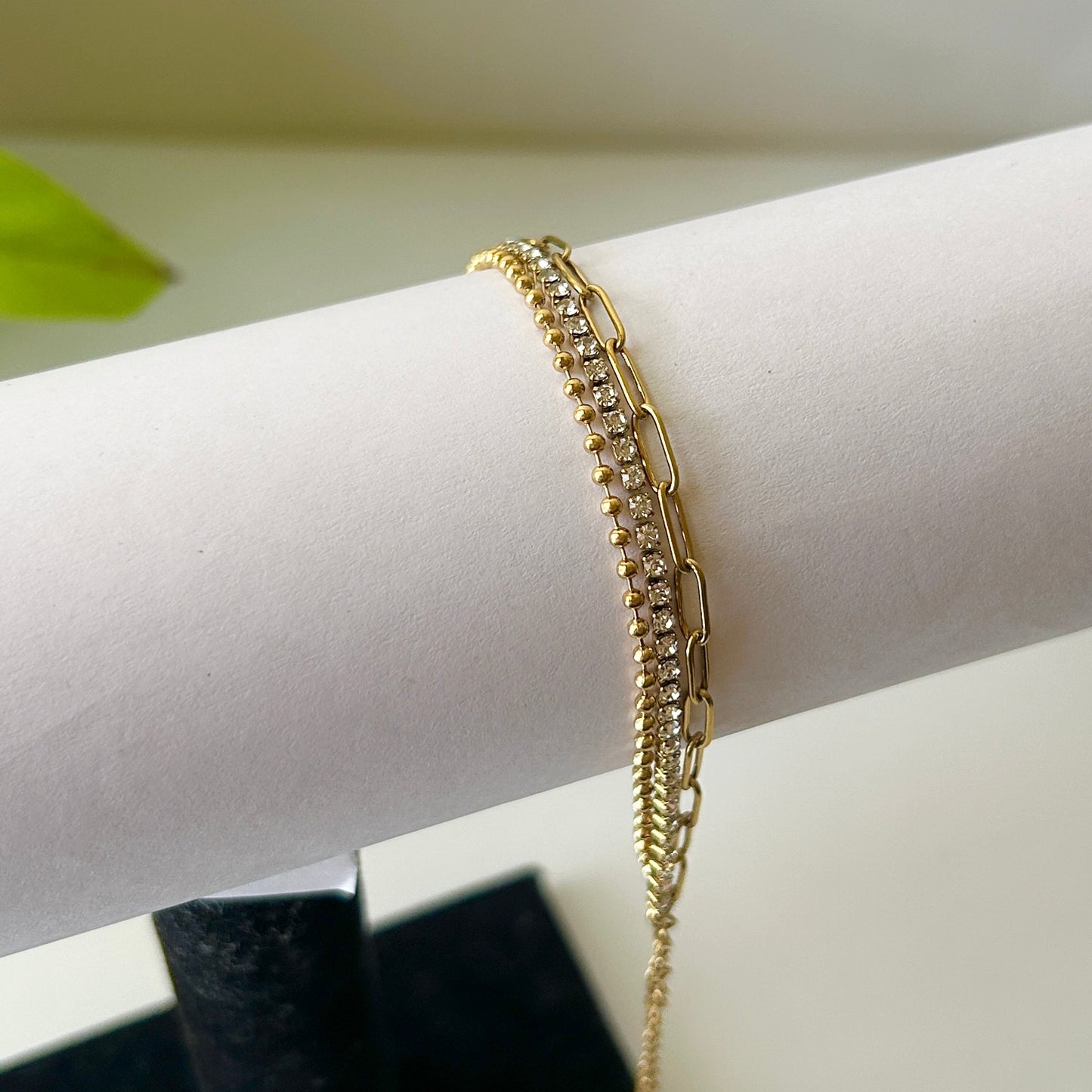 3 layered bracelet