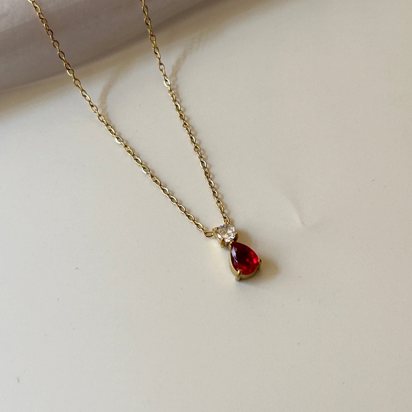 Red stone necklace