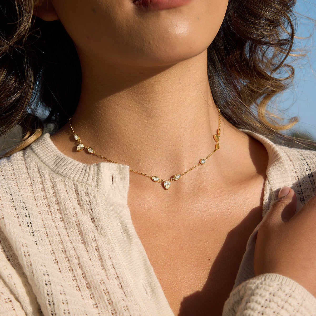 Tiny droplets necklace