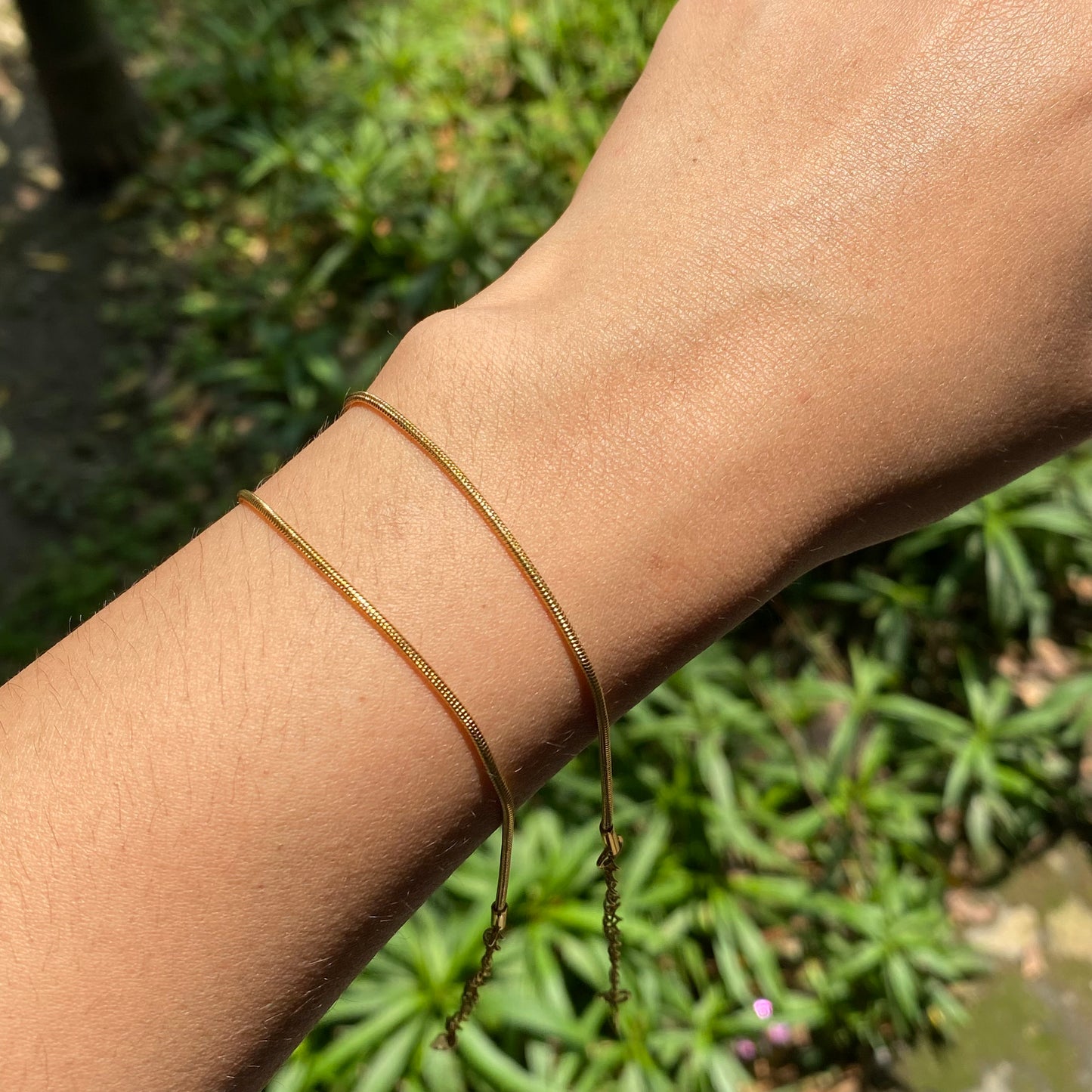 Round Snake bracelet 18k ( 1 piece)