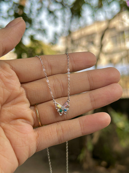 Butterfly necklace (S925)