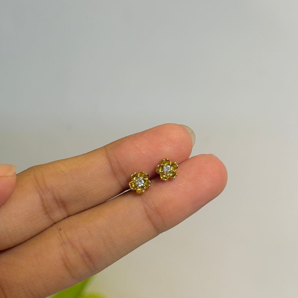 Tiny flower studs
