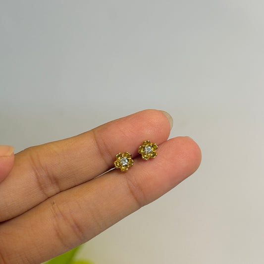 Tiny flower studs