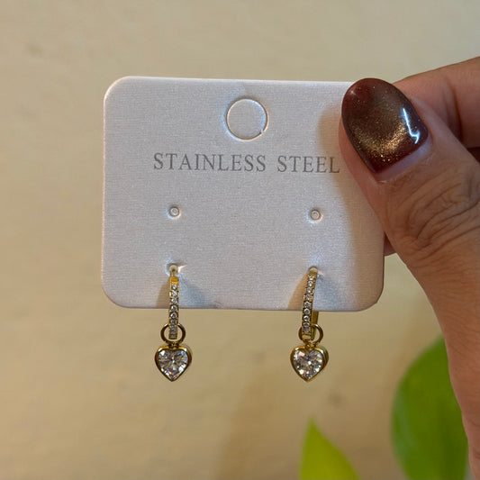 Mia heart earrings