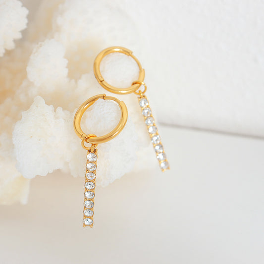 Sleek bar earrings