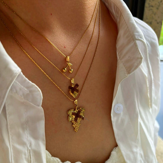Golden Cherry necklace