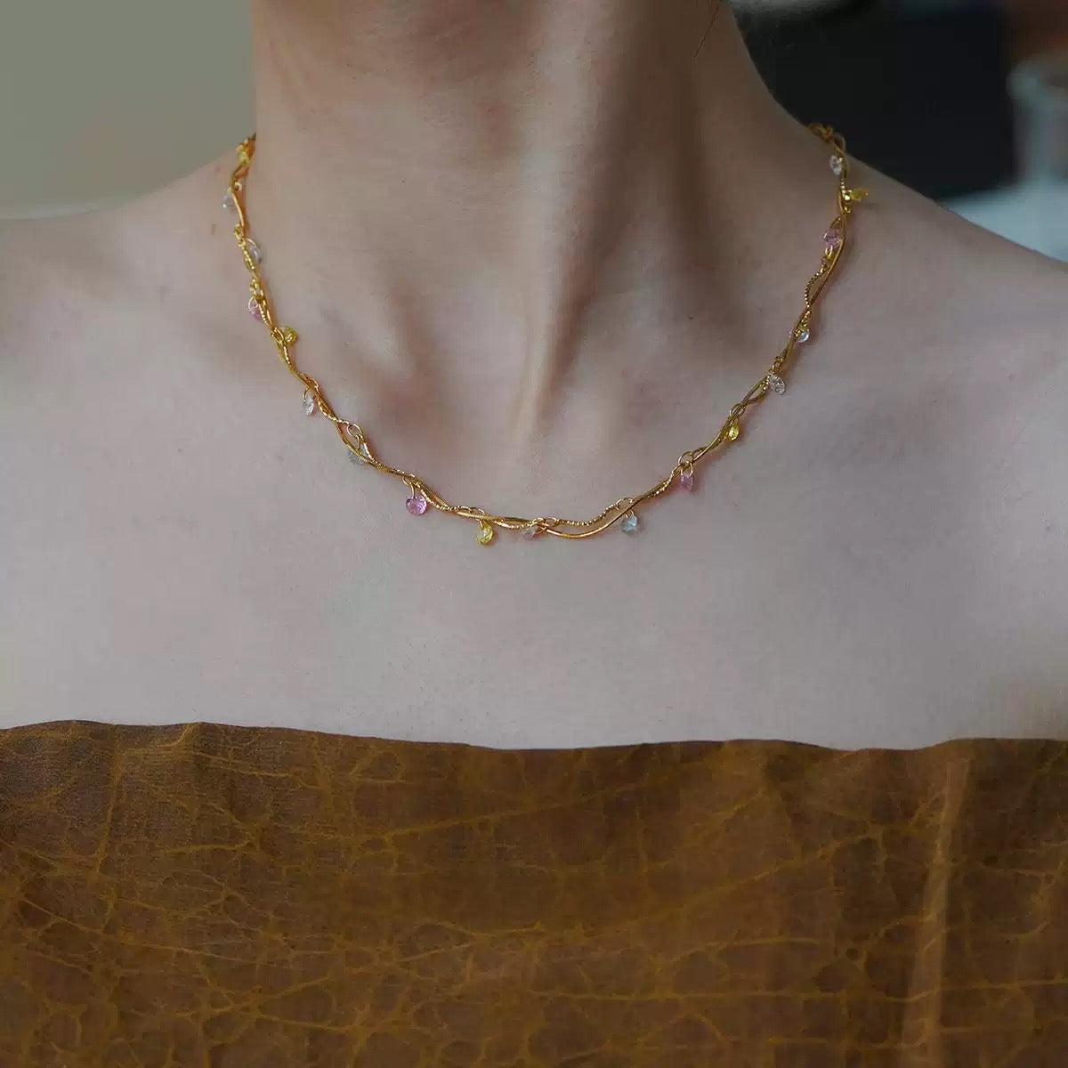 Dreamy multistone necklace