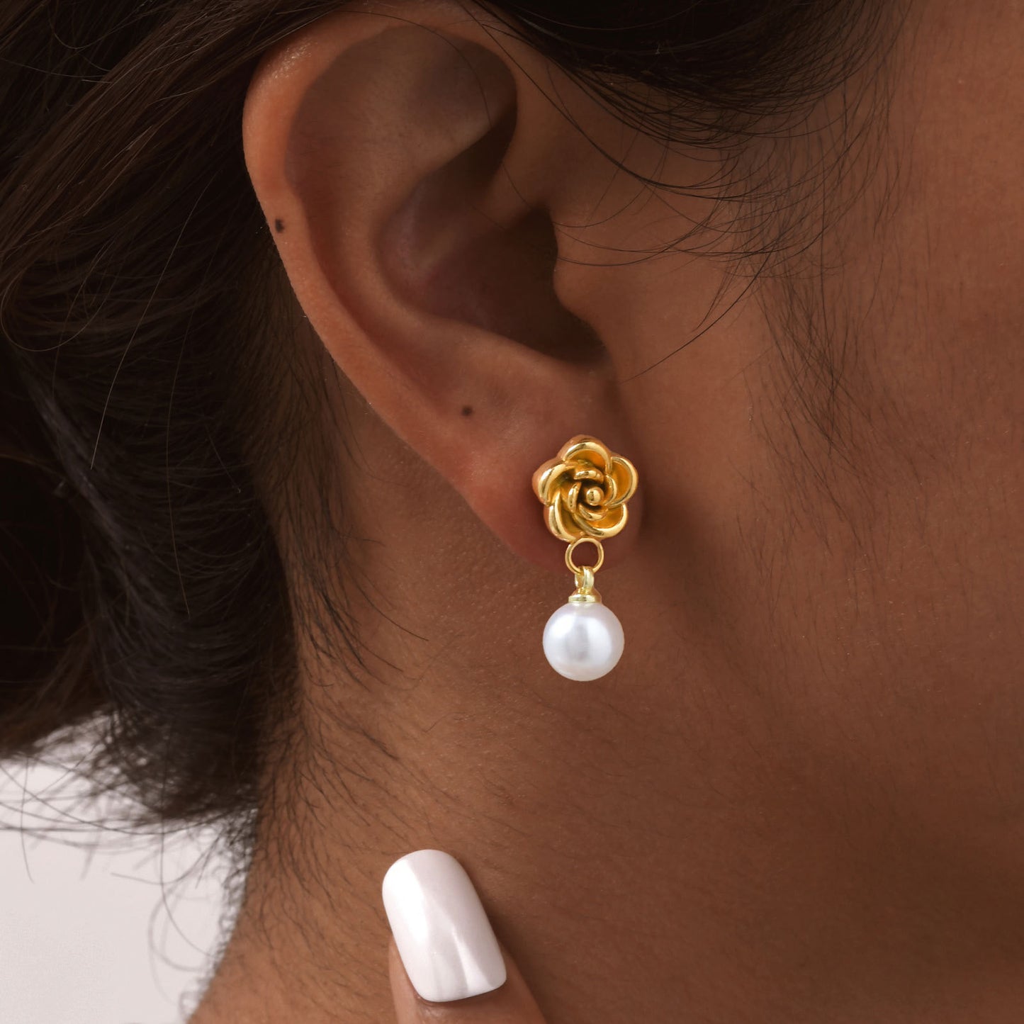 Flower pearl drop