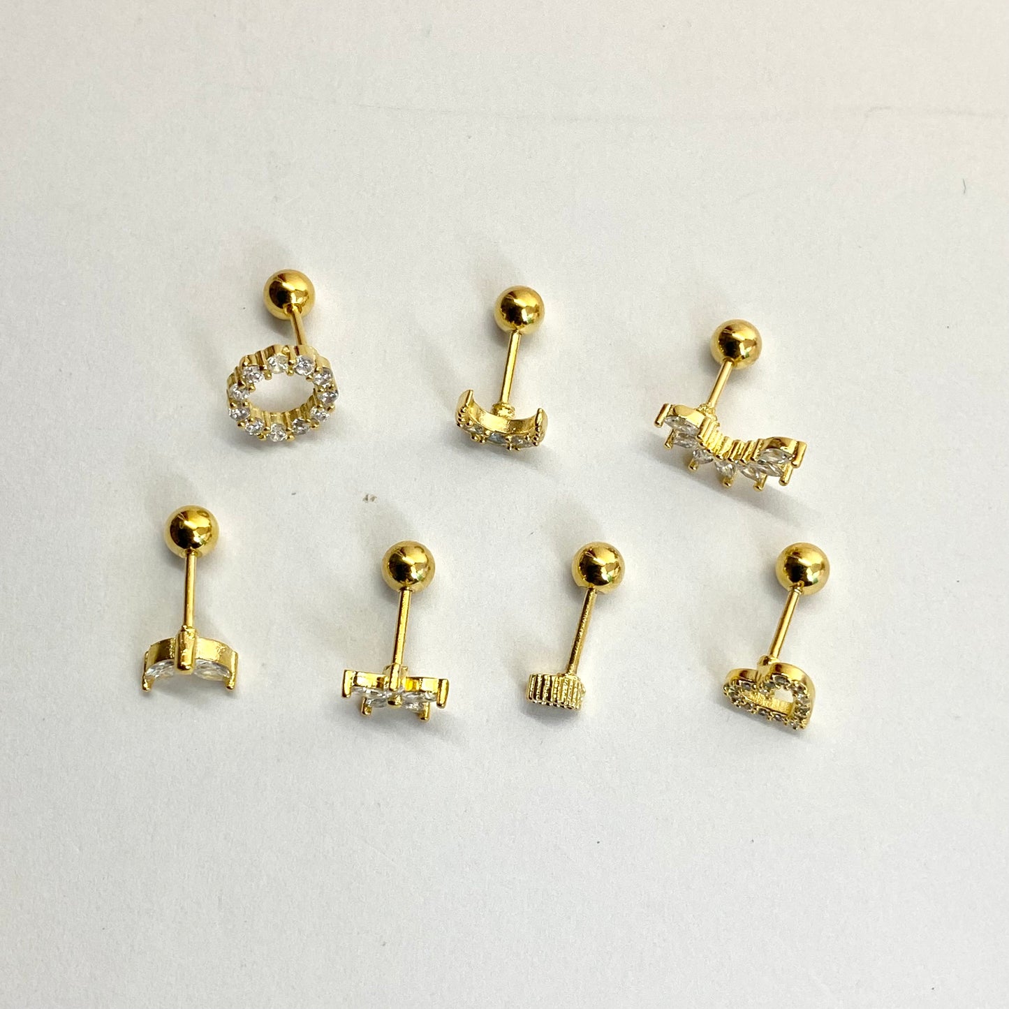 Mini studs golden (in pair)