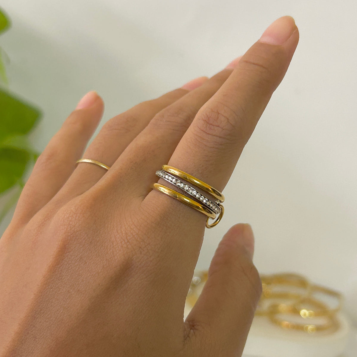 Triple combo ring