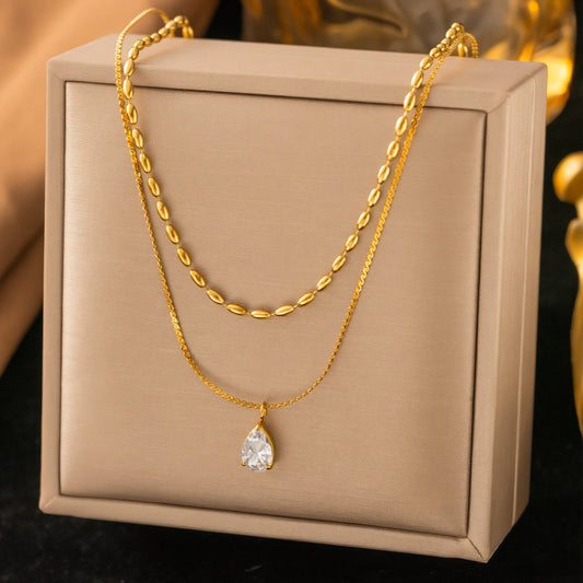 Dual layer droplet chain