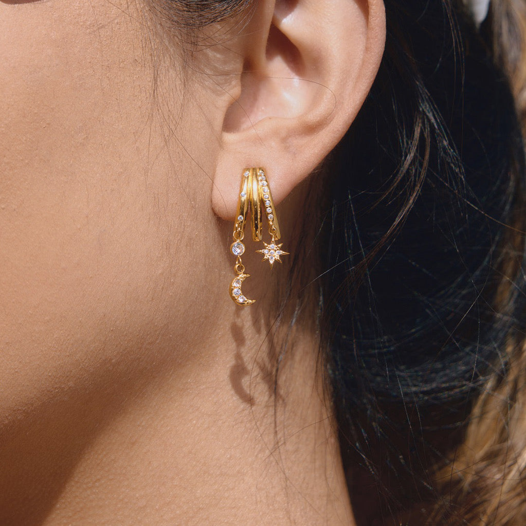 Galaxy earrings