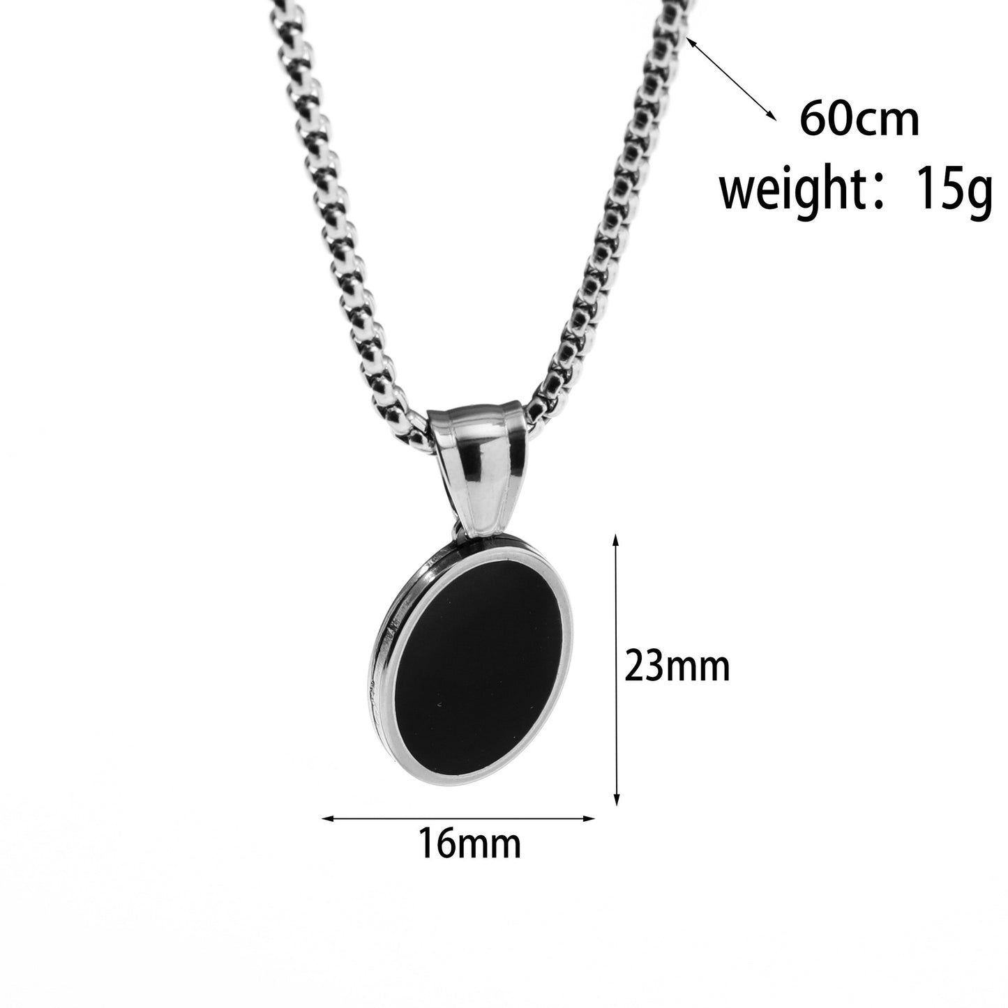 Men’s Oval pendant chain