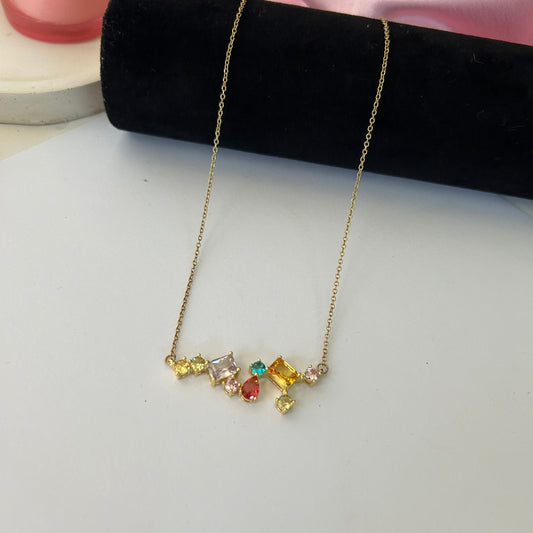 Multi stone necklace