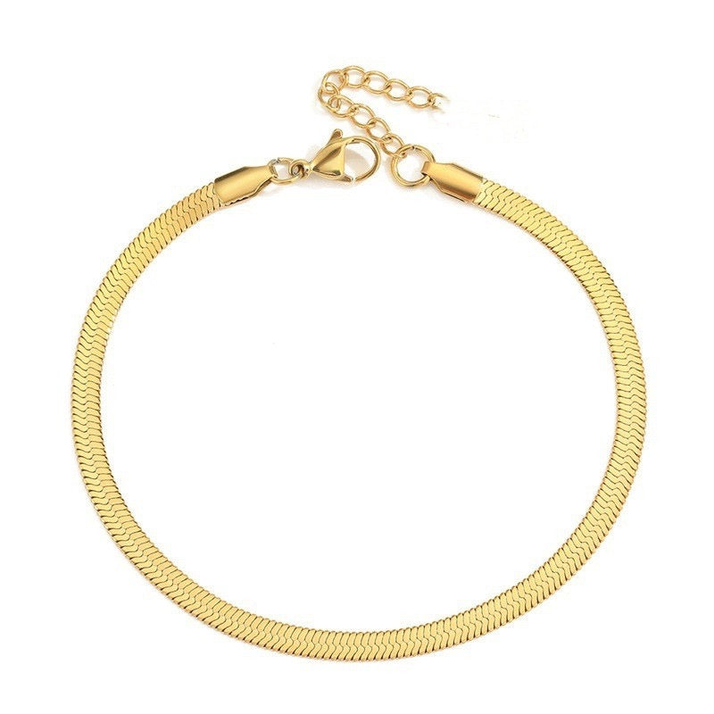 Snake Anklet golden ( 1 piece)