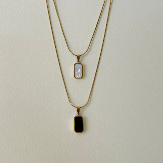 2in1 rectangle necklace