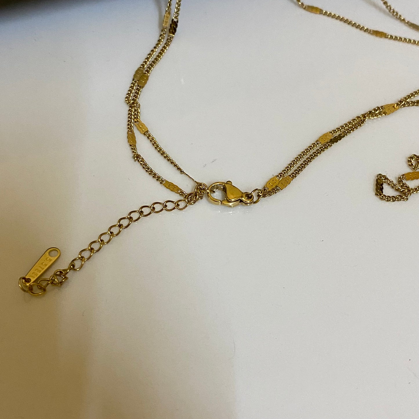 Dual bar necklace