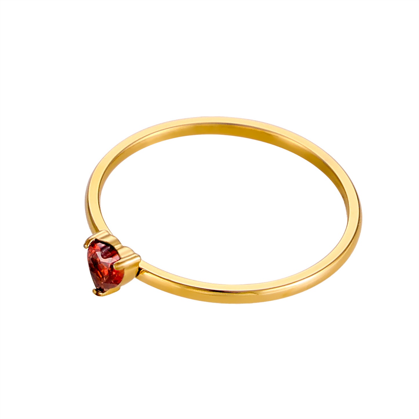 Tiny heart ring (Red)