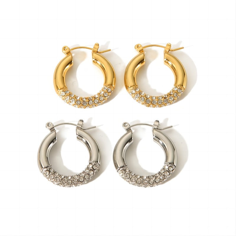 Luxurious Kayla Hoops- 18k plated