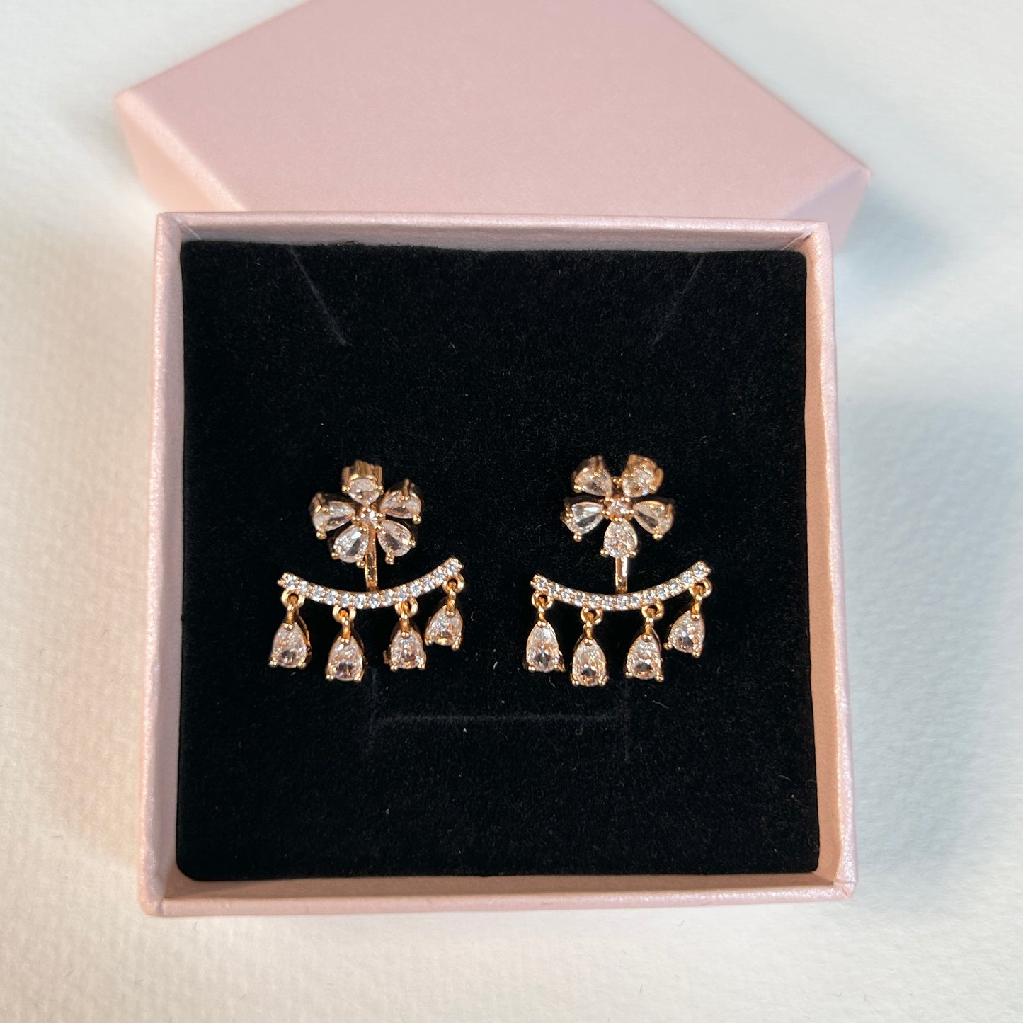 2in1 flower earrings