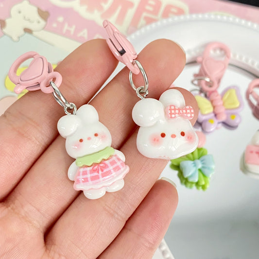 Bunny bag charm