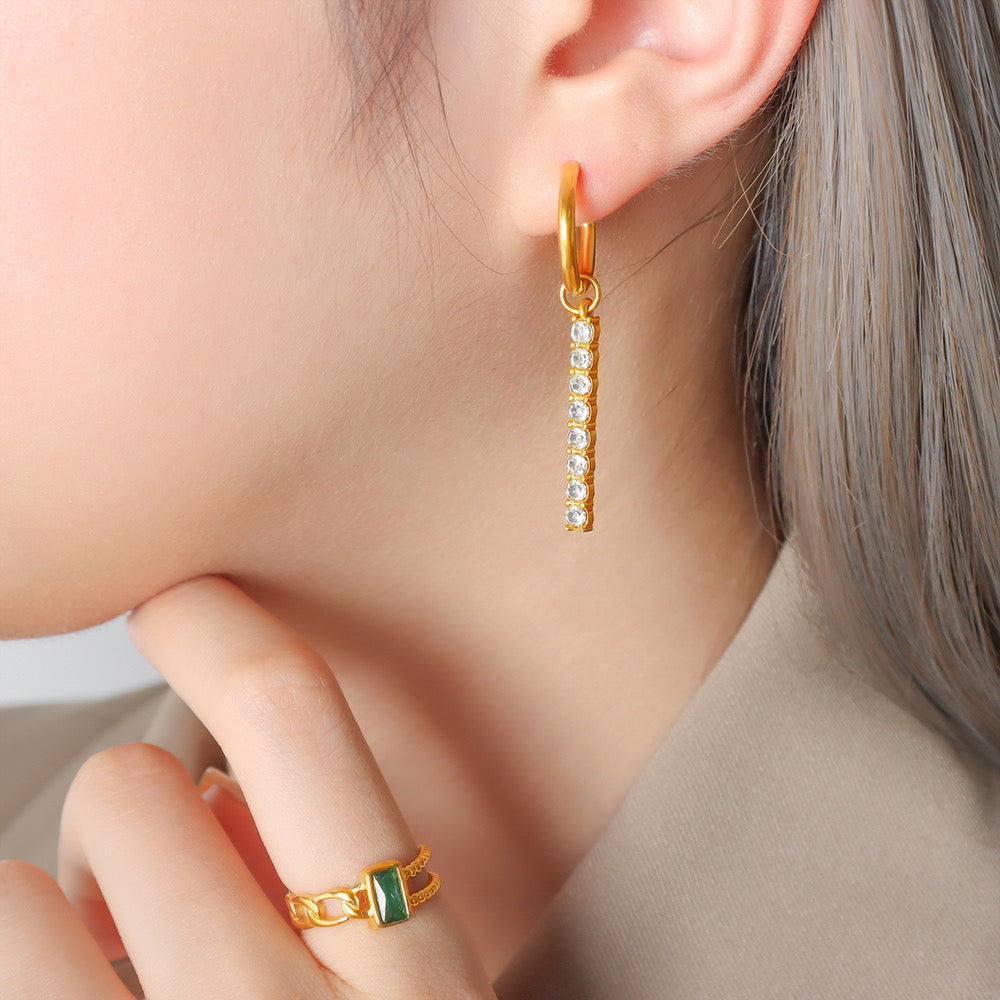 Sleek bar earrings