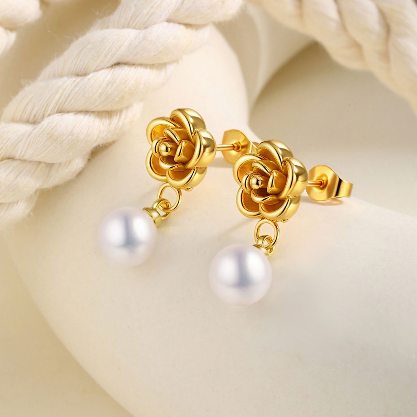 Flower pearl drop