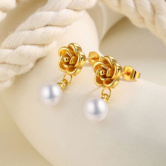 Flower pearl drop