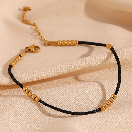 Nazar bead anklet
