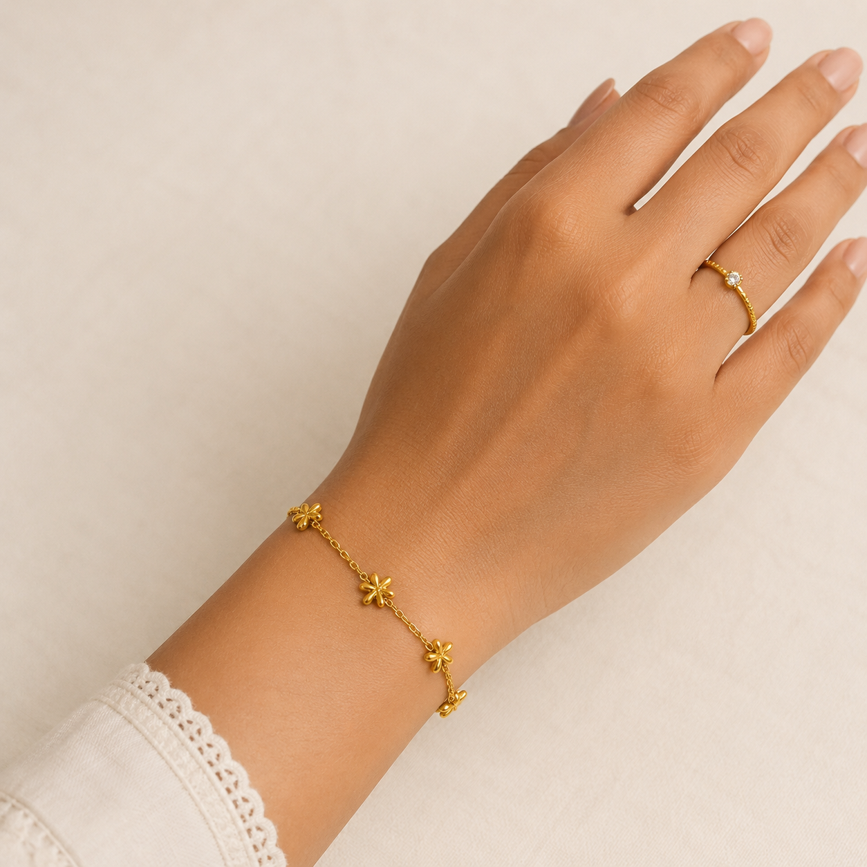 Flora chain bracelet