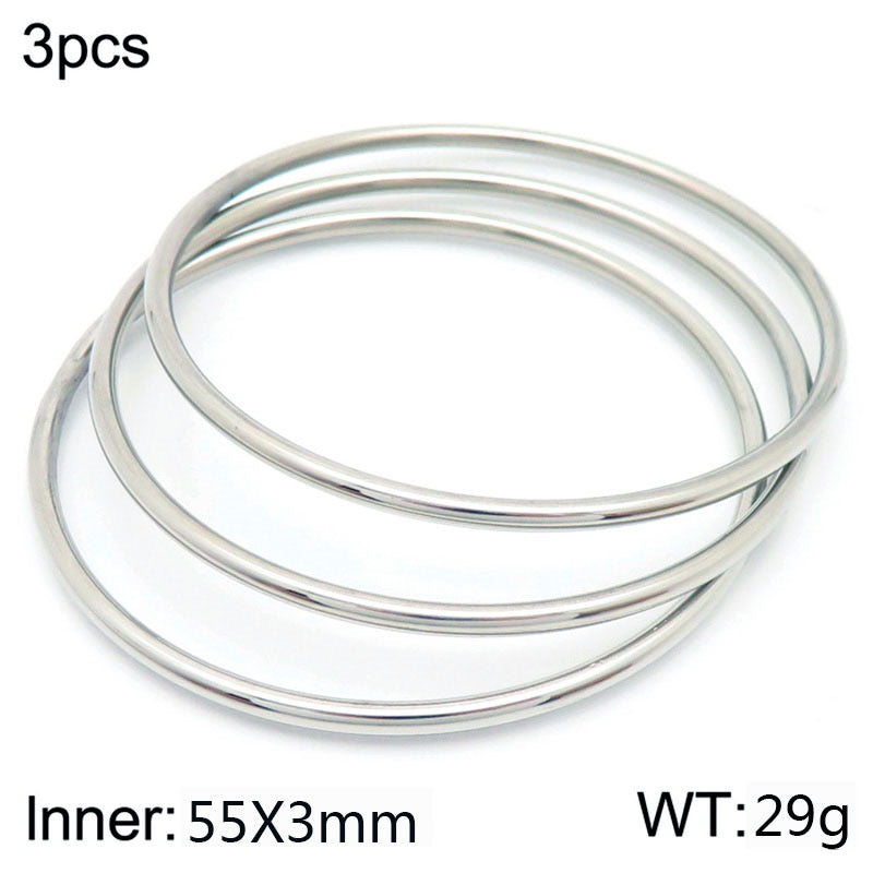 Solid bangles (set of 3)