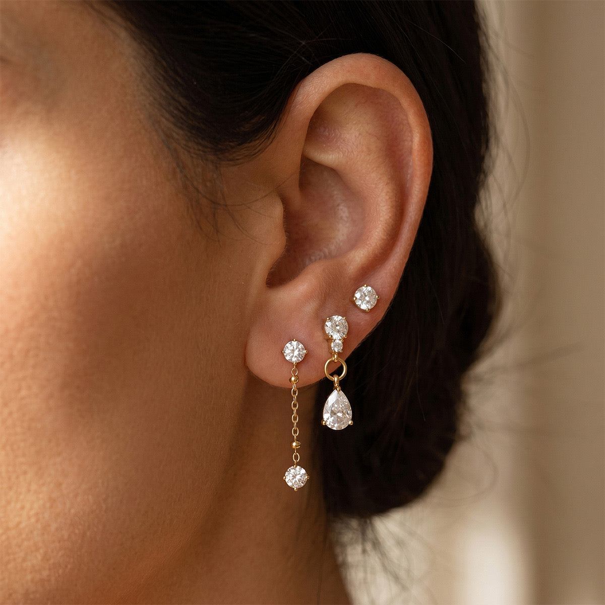 3 pair set earrings