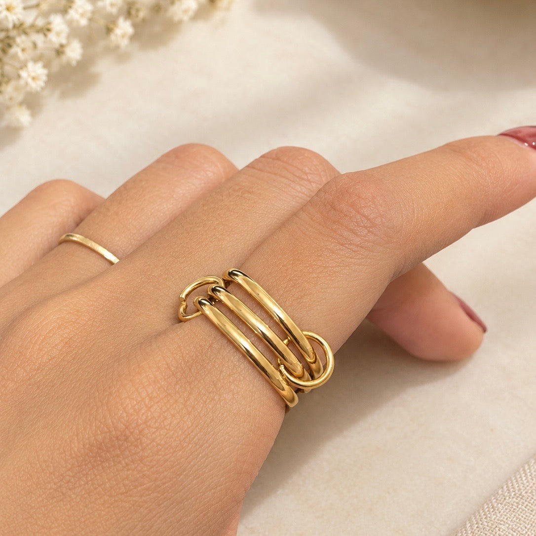 Trio stack ring (plain)