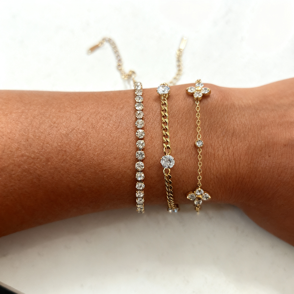 Flora 4 petal bracelet