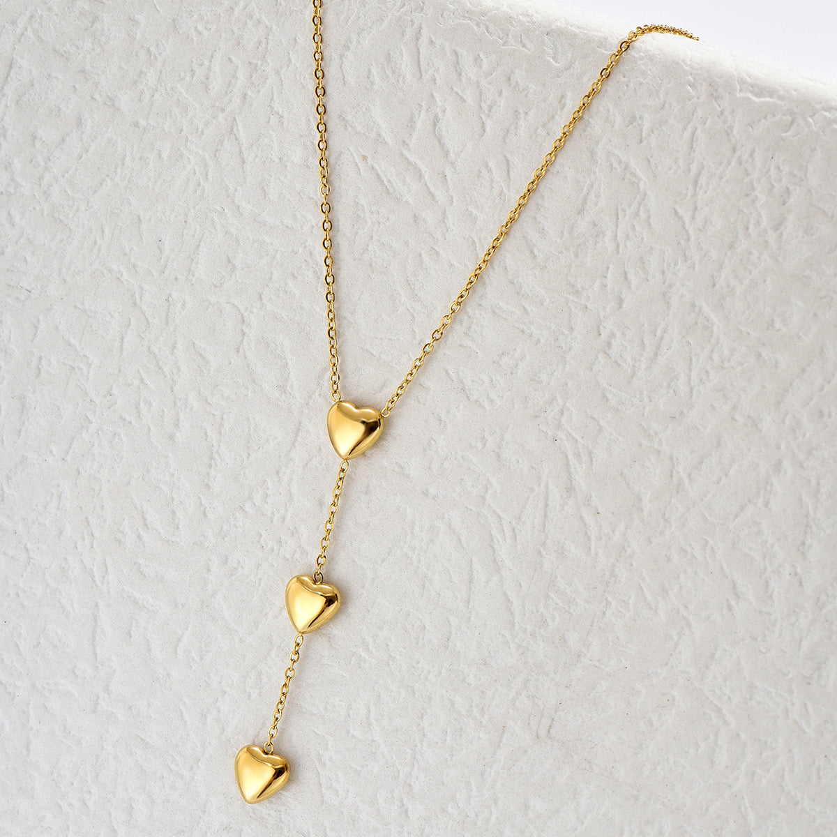 Heart drop necklace