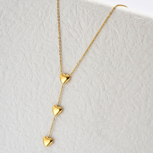 Heart drop necklace