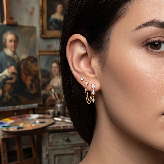 Drop earrings