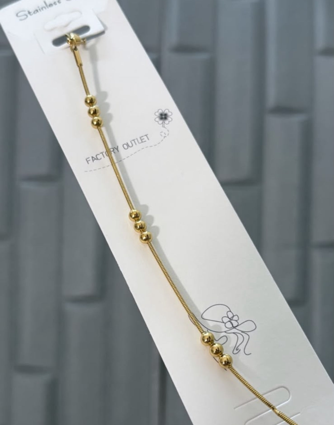 Bead anklet