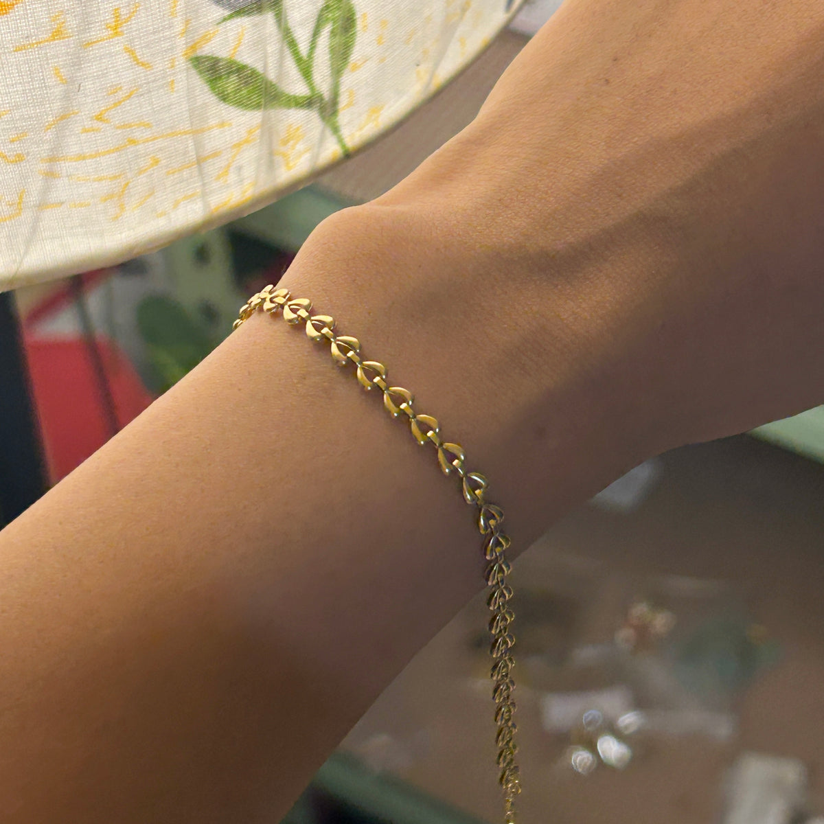 Heart chain bracelet