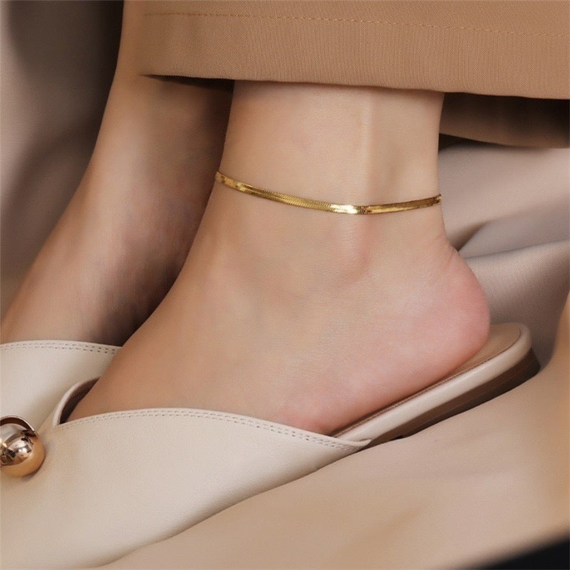 Snake Anklet golden ( 1 piece)