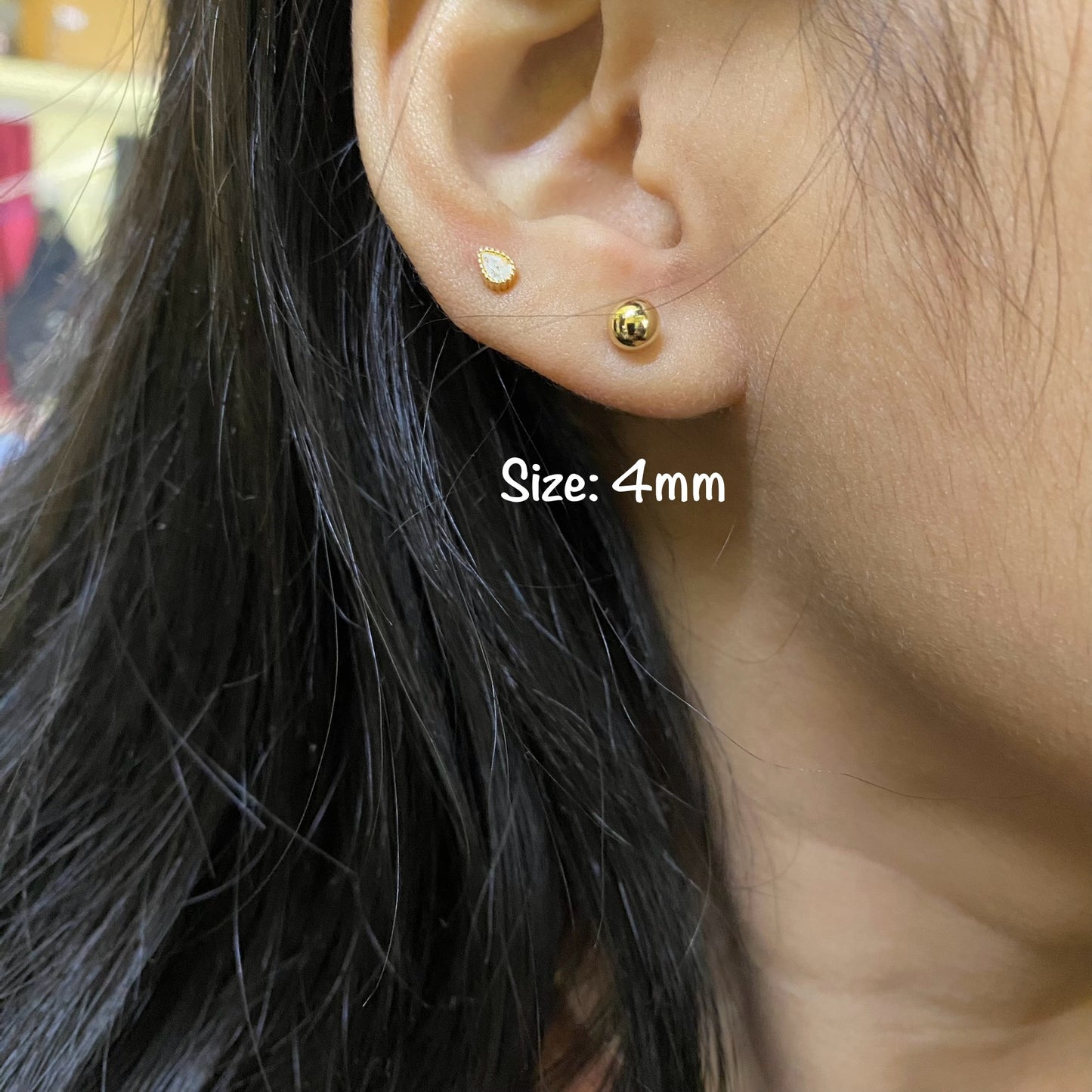 Small round studs