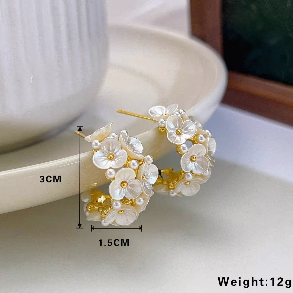 Flower earrings